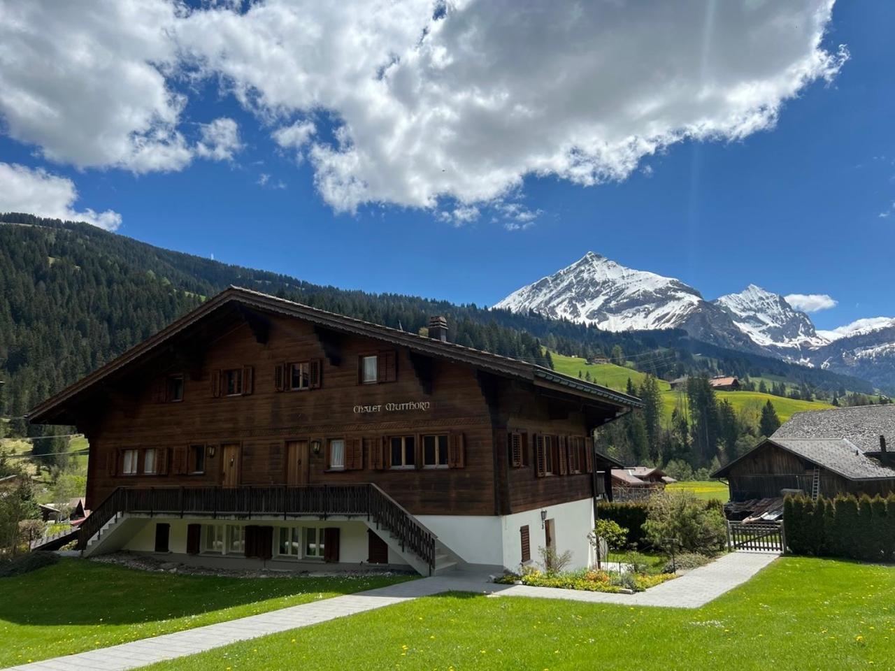 Beautiful Apartment With Stunning View Gsteig Exterior foto
